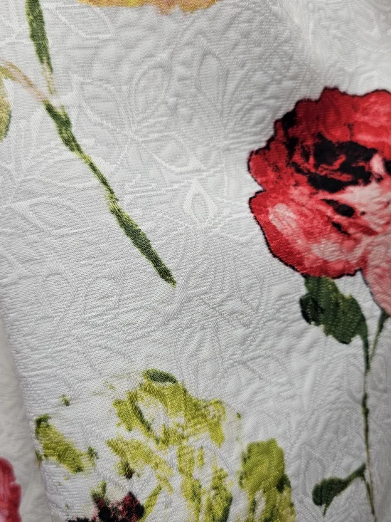 Danny & Nicole Floral Fit & Flare Dress – Sleeveless Belted - Picture 6 of 8